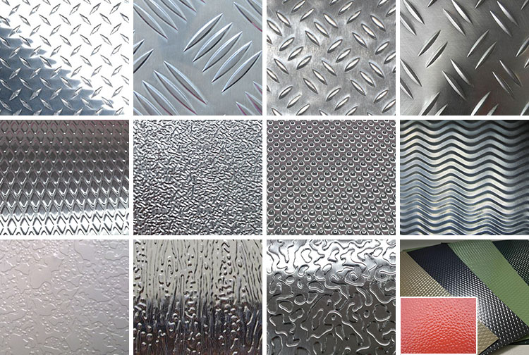 embossed aluminum sheet patterns