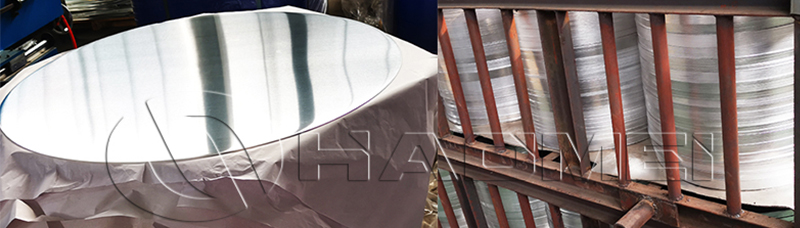 3003 aluminium discs in stacks