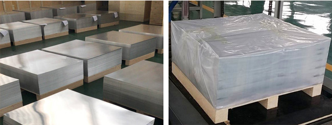 Stacks of aluminium sheet for bottle cap