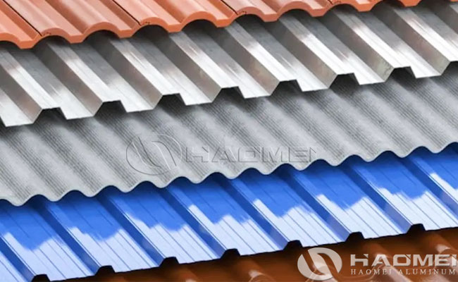color coated corrugated aluminum roofing sheet