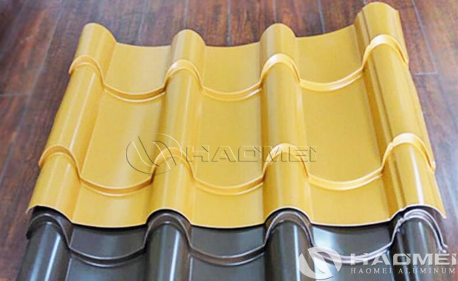 Color coated aluminum roofing sheet